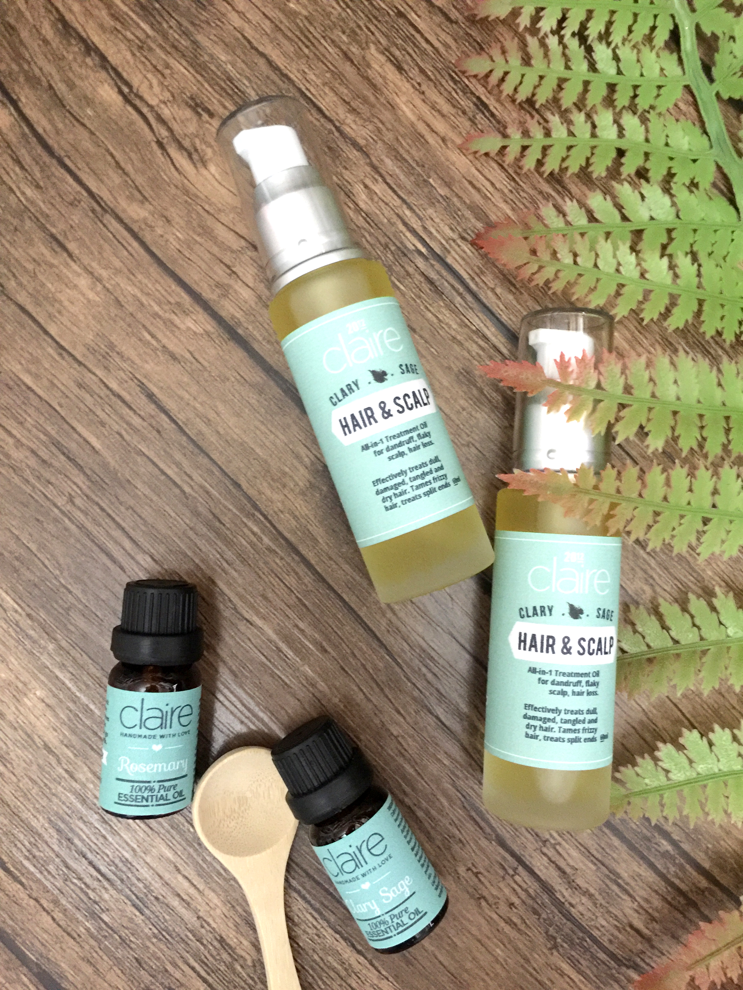 Claire Organics Essential Oil Rosemary Clary Sage Claire Organics Essential Oil Rosemary Clary Sage